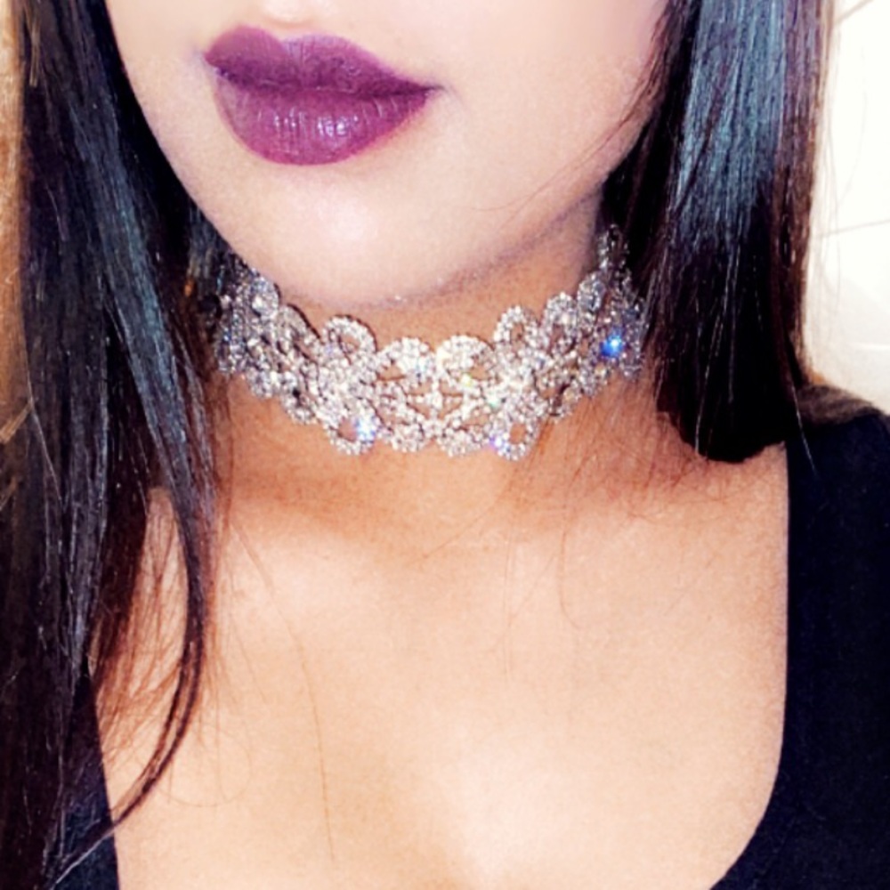Flower Diamond Choker